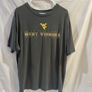 WVU Mountaineers West Virgina Mountaineers T Shirt Size XXL 2XL Grey Football